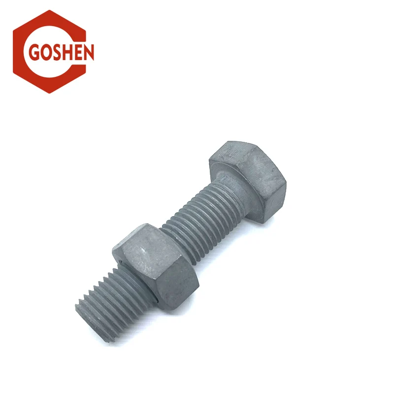 Fastener Hot dip galvanized grade 8.8 hex head bolts and nuts with Different types of Stainless steel Bolts and Nuts