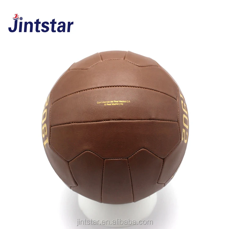 
Custom logo Vintage leather antique retro soccer balls for football club 