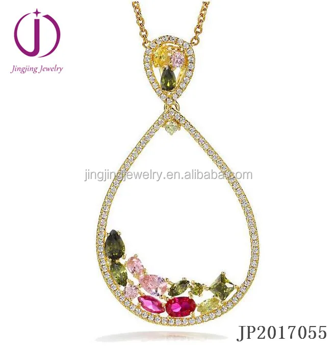 fashion new designs pink rose quartz stone sterling silver 925 jewelry pendant