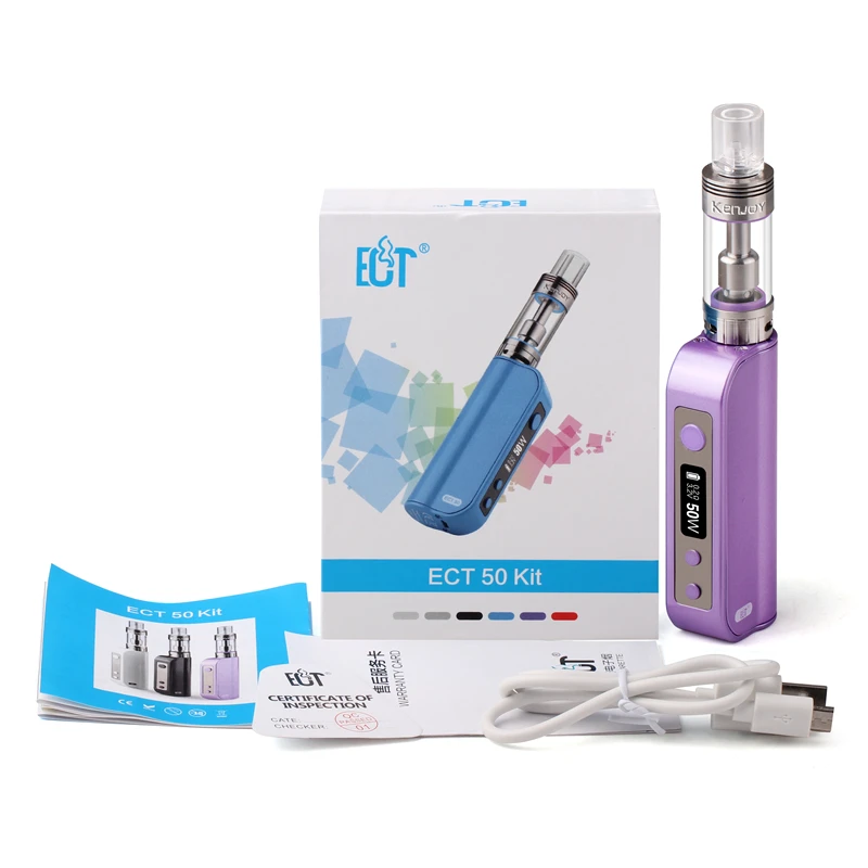 2016 new design with Cheap Price 100% original Vot Mini ECT50 e cigarette 50w box mod electronic cigarette kits