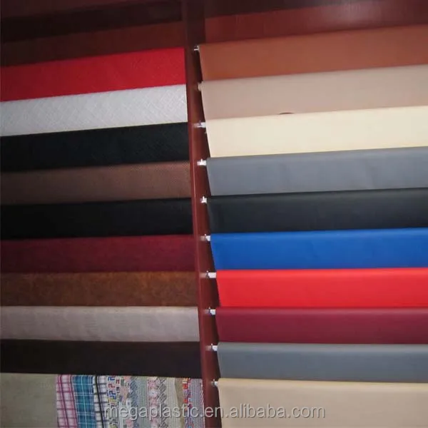 Embossed PVC artificial leather use for car seat leather, sofa leather usage