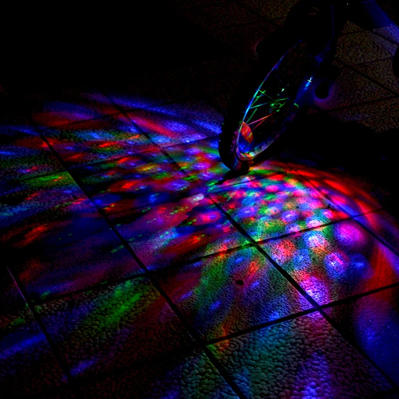 Disco Style Waterproof AAA Battery Silicone Tape Led Wheel Light for Bike Lamp Bicycle Accessories Lights