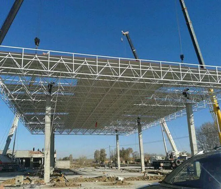 Steel structure shed petrol station/gas station construction design