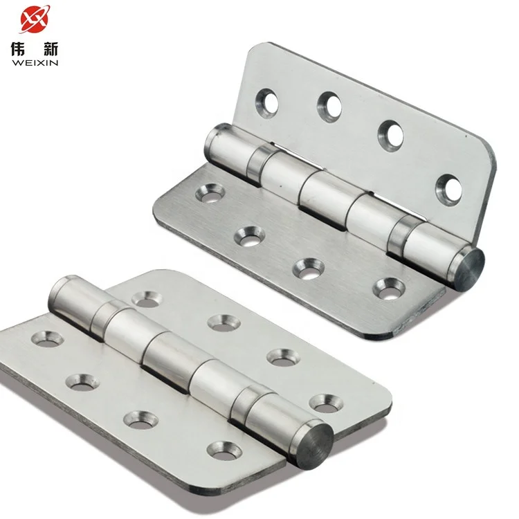4 Inch Round Corner 2 Ball Bearings Stainless Steel Door Hinges