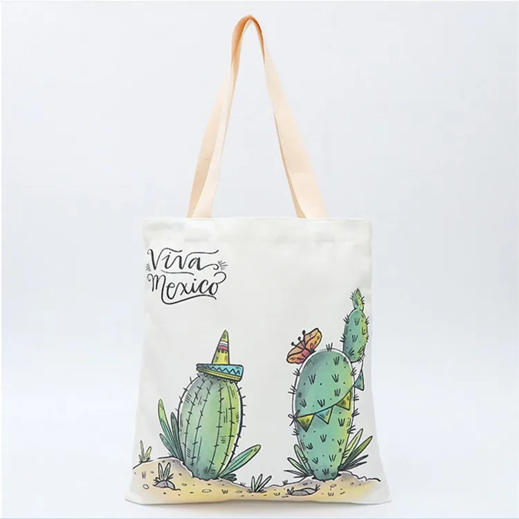 Custom black woven fabric eco cotton canvas grocery tote bag shopping bags