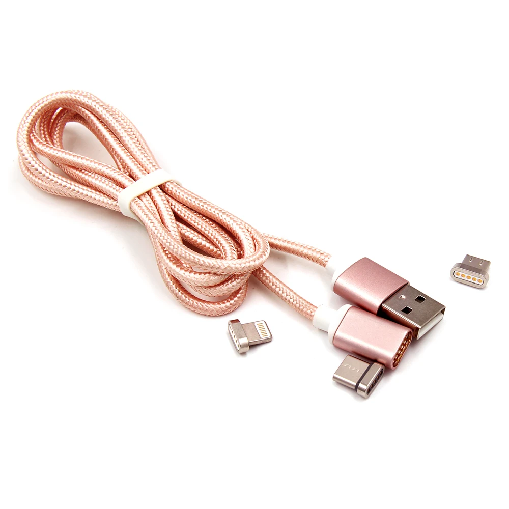 Magnetic Charger Usb Cable micro Usb Type C Charging Cable 3 In 1 Charging Cable For Iphone Android Phone