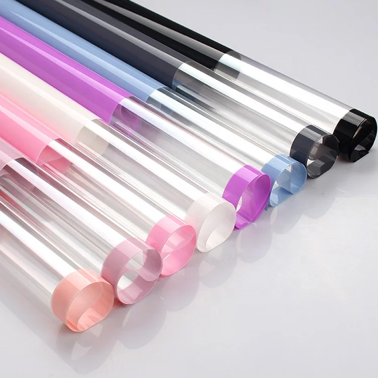 
Wholesale flower bouquet wrapping paper Custom waterproof plastic wrapping paper 