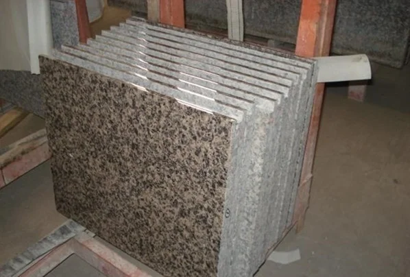 G403 Leopard Skin Granite Polished Tile Slab In Countertop Kitchen Bathroom