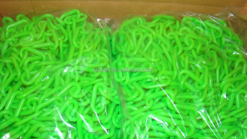 Green Fluorescent Chain Red Plastic For Traffic