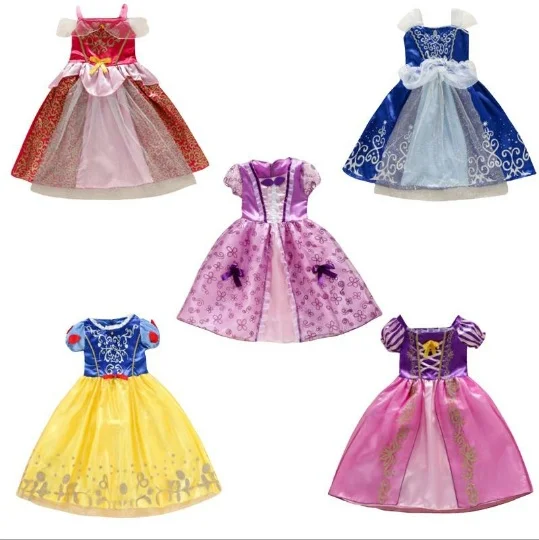 Europe and America girls dress cartoon fashion princess dress