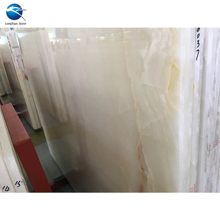 Backlit White Onyx Wall Panels, White Onyx Marble Natural Stone Tile and Slab