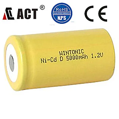 NiCD 1.2V rechargeable SC size1500mah Li-ion battery for camera/tools