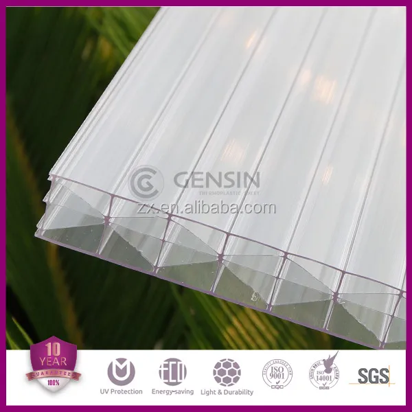 16/20/25mm Diamond and X- structure hollow polycarbonate sheet manufacturered in China