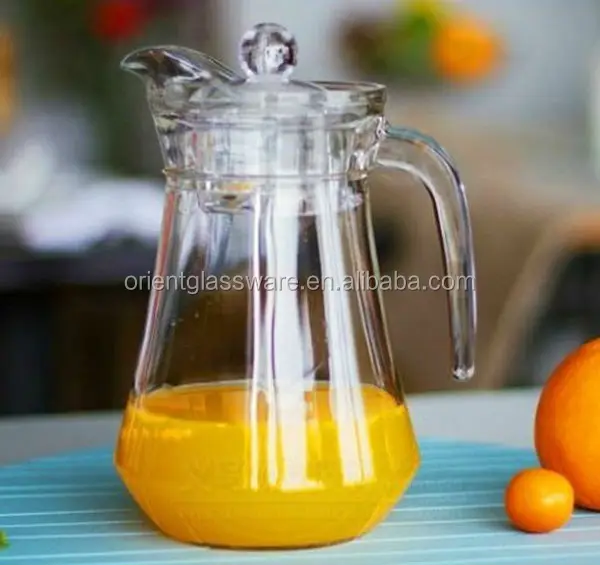 1000ml -1500ml Water Pitcher Glass Pitcher With Lid Drinking Glass Pot