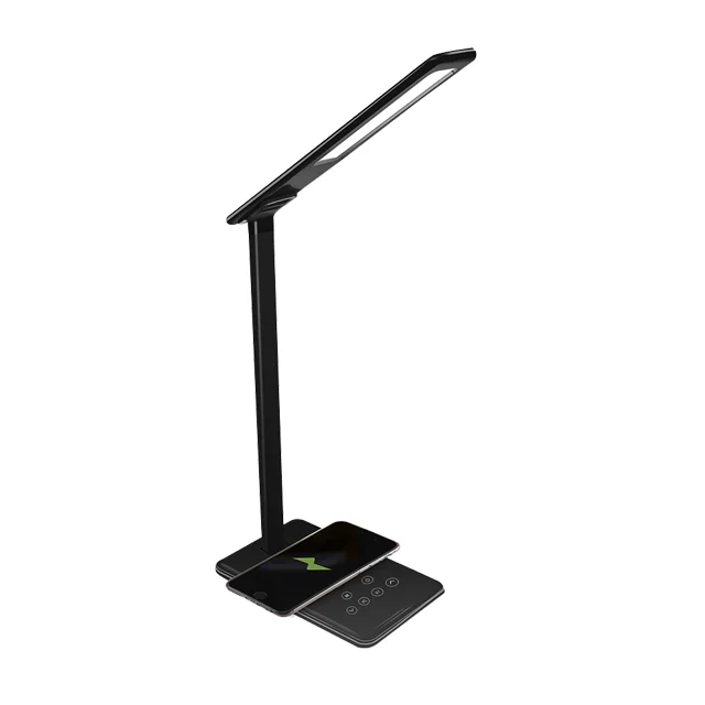 Multi-function LED Lamp dimmable  USB Desk Lamp Qi Wireless Charger Desk Lamp