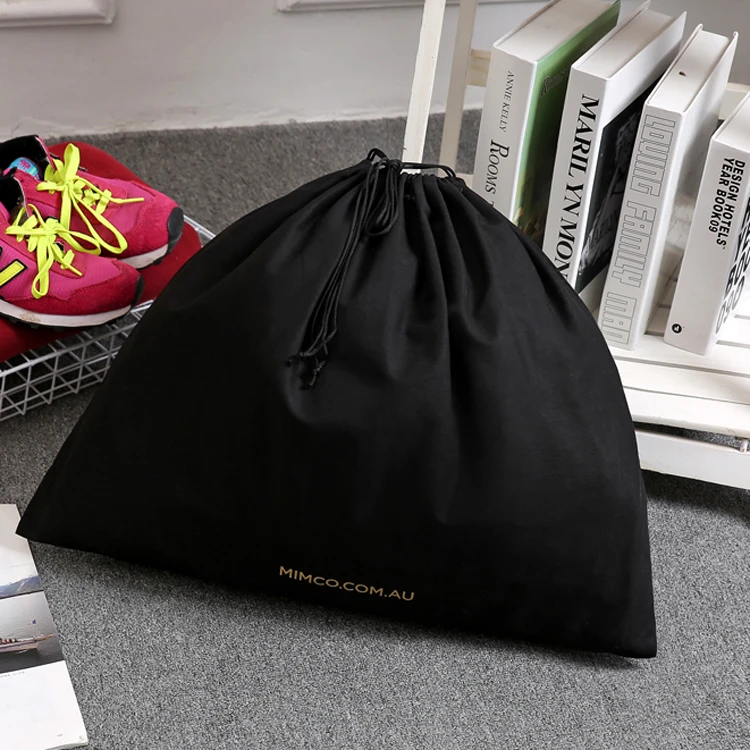 Custom Package Sling Pouch Cotton dust cover bag Drawstring Customized