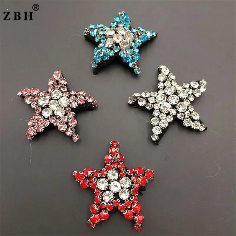 In-stock Handmade Beads Pearls Sequins Heart Star Crown Shape Patch