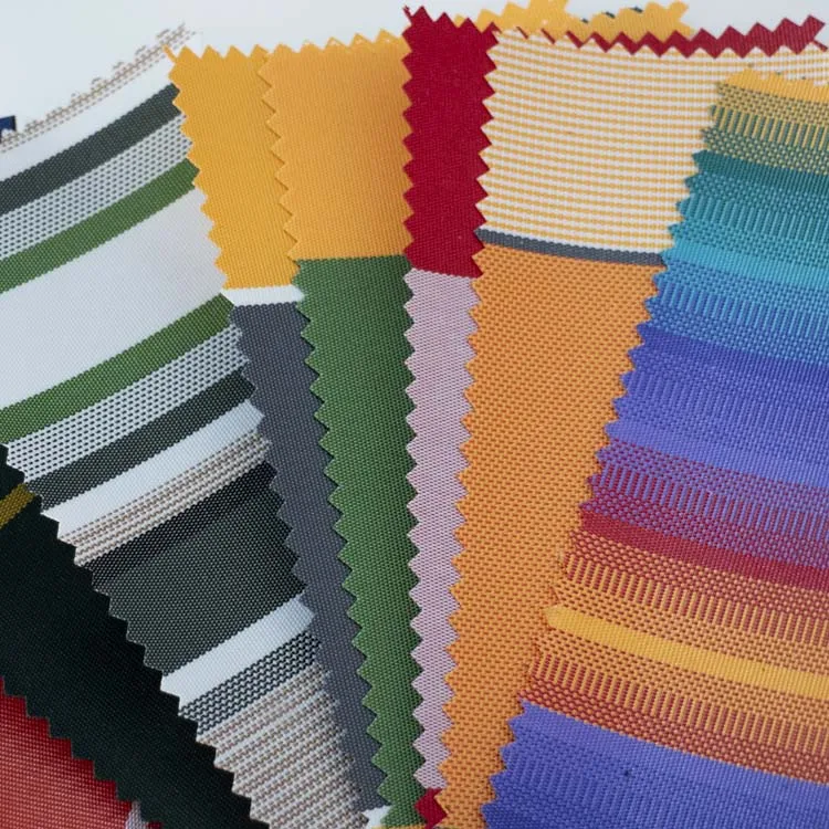 Good Quality Colour fastness Polyester PU Coated 600D Color Stripe Outdoors Oxford Fabric