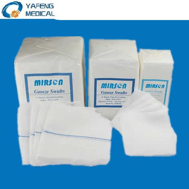 
Gauze Dressing non-sterile gauze 10x10 cm 16 ply 100pcs/pack 