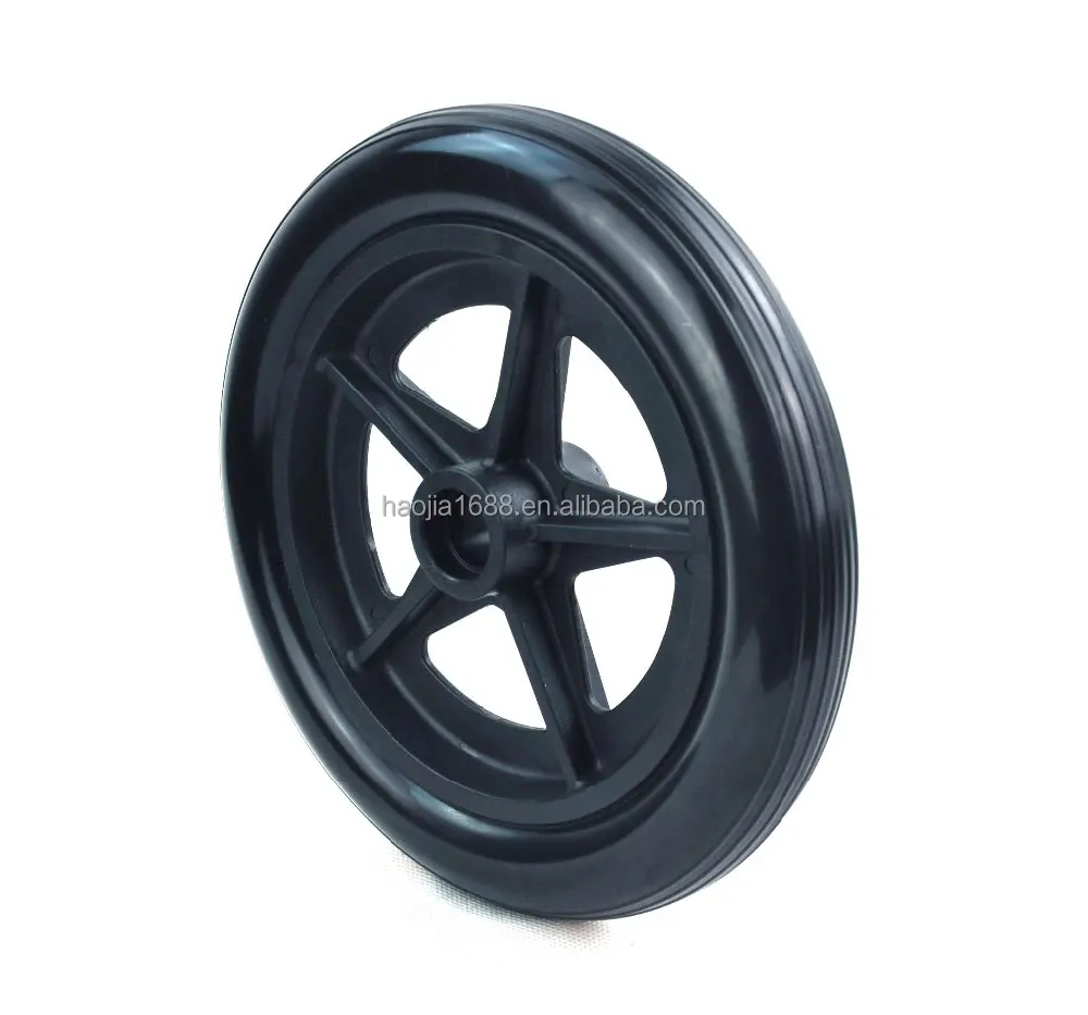 Source factory products 200X30 mm foamed polyurethane wheelchair wheel