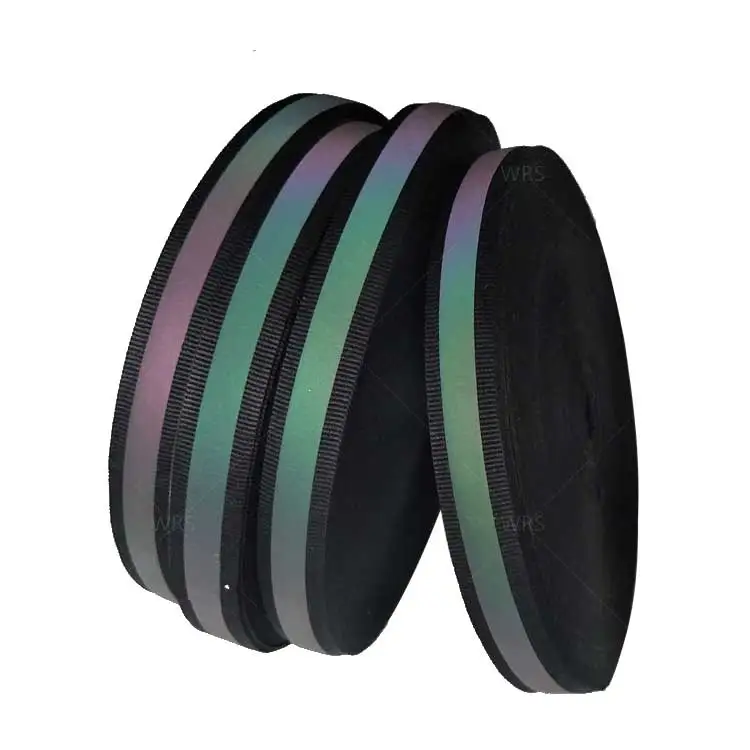 100% Polyester Reflective Safety Fabric 5 X 1.5cm Orange Luminous Color Woven Webbing Tape Rim Strip Material Sew-On Attachment