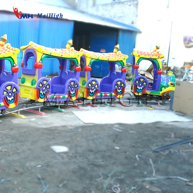 Train Rides on Rail Mall Mini Trains Kids Electric Track Train