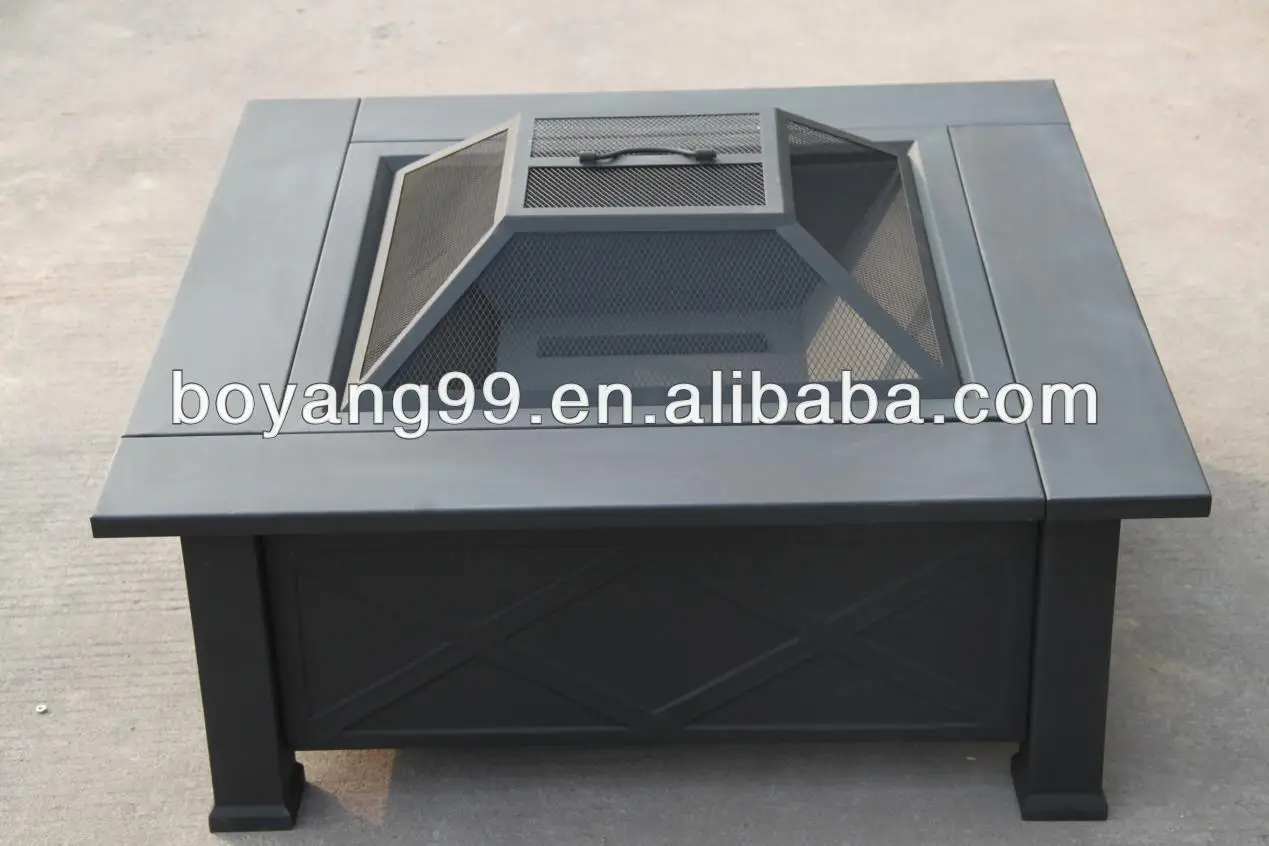 Outdoor tile firepit