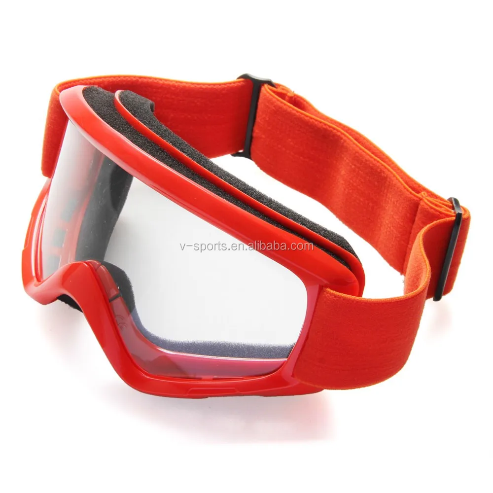 Black Motocross Glasses Goggles Motorcycle Off-Road Helmet Windproof Glasses Goggles Clear Lenses