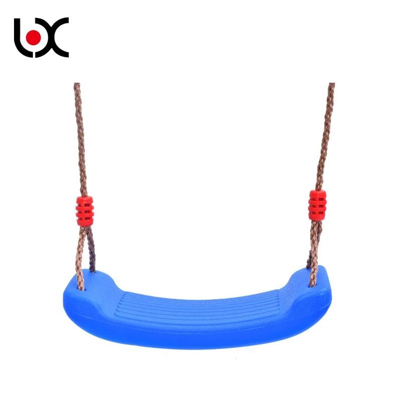 High quality durable outdoor safety colorful garden durable kids hanging plastic swing
