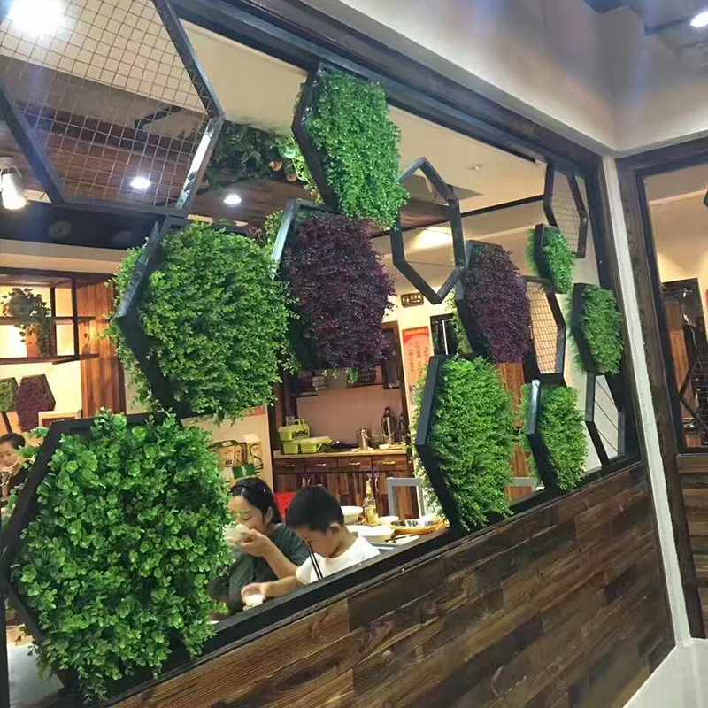 
Wholesale anti-uv artificial vertical garden/greenery/foliage for decking room and garden 