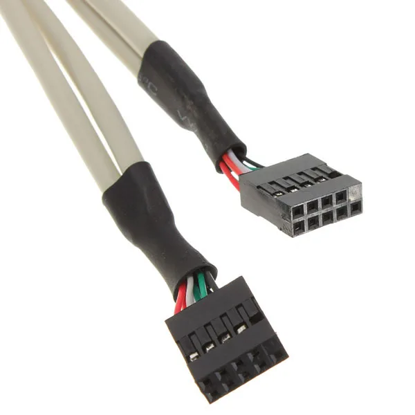 USB 2.0 Extender Cable 4 Ports USB 2.0 Female Screw to Motherboard 9pin Header Panel Mount Cable