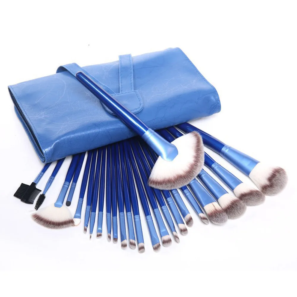 yaeshii 24Pcs Professional Foundation cosmetic tool luxury liquid glitter private label makeup brush