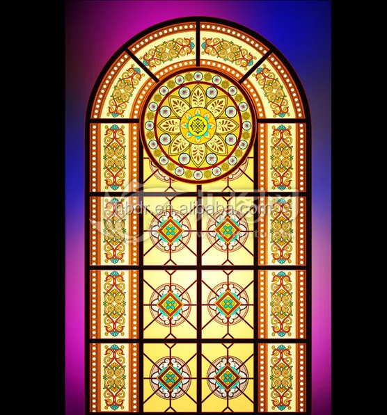 Art church stained glass for window customized design Chinese manufacturer