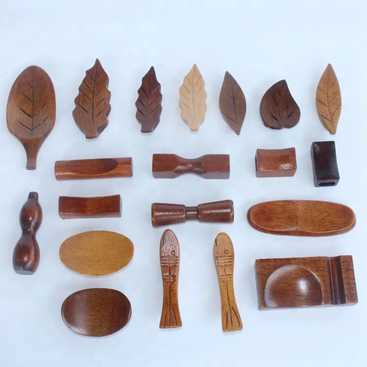 Leaf Shape Wooden Chopsticks Forks Rest Holder Kitchen Spoon Stand