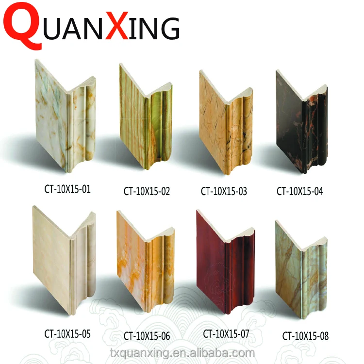 
Alibaba new design plastic pvc pu plastic cornice moulding 