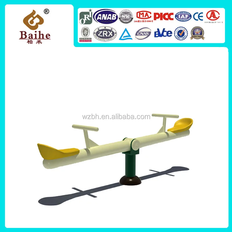 Made In China New National Standard Gym Amusement Park Rides Plastic Park Seesaw For Kids