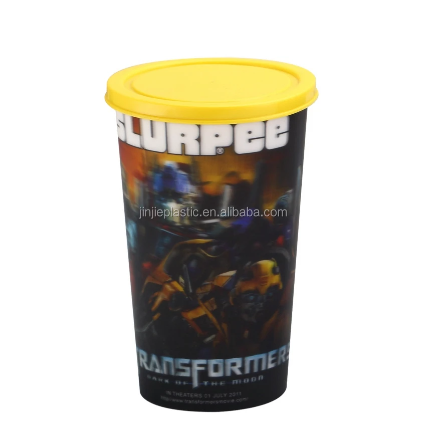 
620ml 22oz 3D lenticular theatre movie promotional plastic cup 