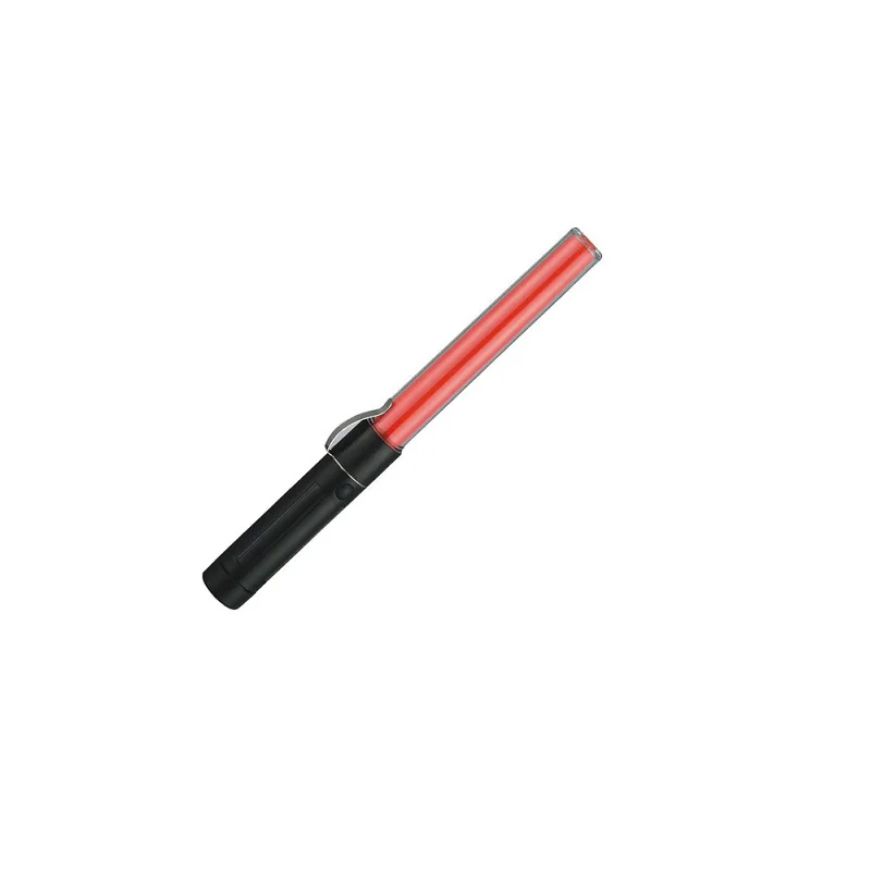 length28cm 10pcs red leds with torch light road safety tonfa baton