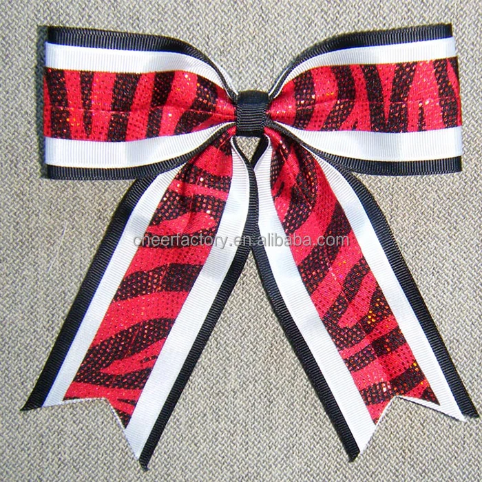 Новые красочные женские аксессуары для волос Спортивная команда бант для волос