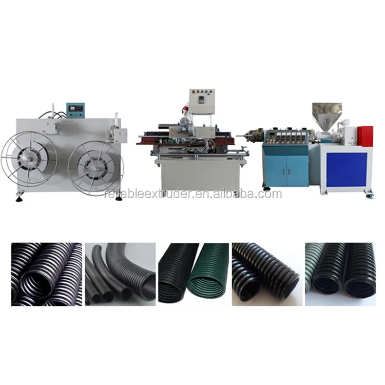 high speed  plastic corrugated pipe extrusion line