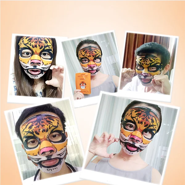 Fashion Magic Tiger Panda Sheep Dog Animal Moisturizing Face Mask Improve Skin