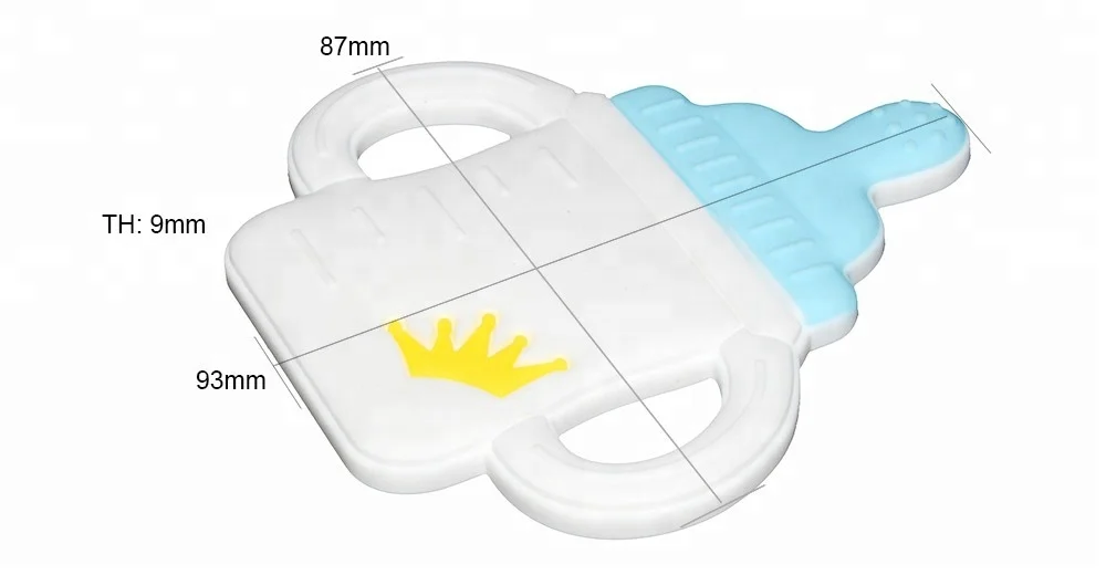 Hot Selling Food Grade Baby Teething Toy Colorful Silicone Bead Bottle Silicone Teething Toys For Babies