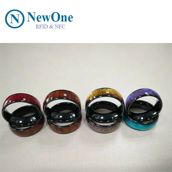 NFC mota ceramic smart finger ring RFID for public transportation