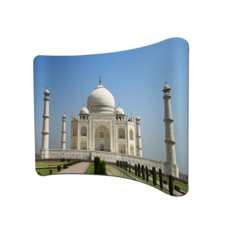Tradeshow Display quick install Media Wall curved backdrop Banner Stand