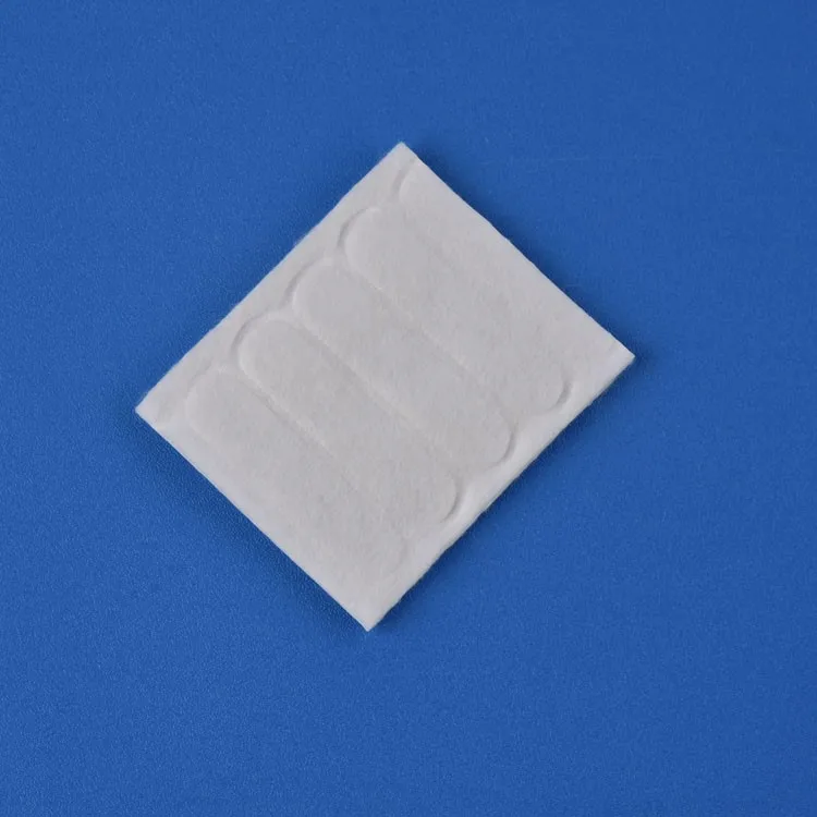 Cotton pad with high absorbent cotton wool pad for skin care square make up cotton pads