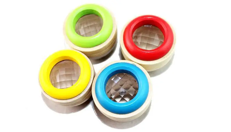 Лучшая образовательная игрушка подарок для детей деревянный материал наружный телескоп рекламный объектив Мини калейдоскоп для продажи