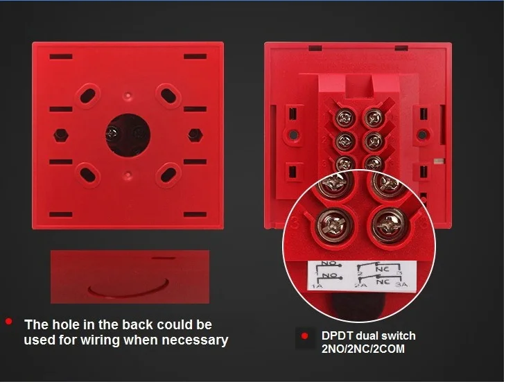 Оптовая продажа DPDT перерыв Стекло огонь аварийного выхода переключатель двери Кнопка выпуска для контроля доступа