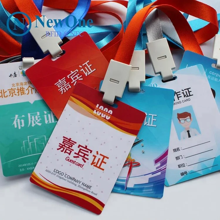 Entrance pass card event ID card badge for comedy tour