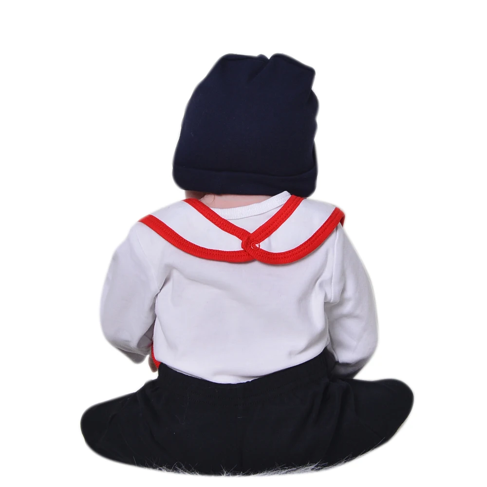 
Sleeping Reborn Doll Full Body Silicone Vinyl 23 inch Reborn Silicone Baby Dolls That Drink Milk Diy Toys 