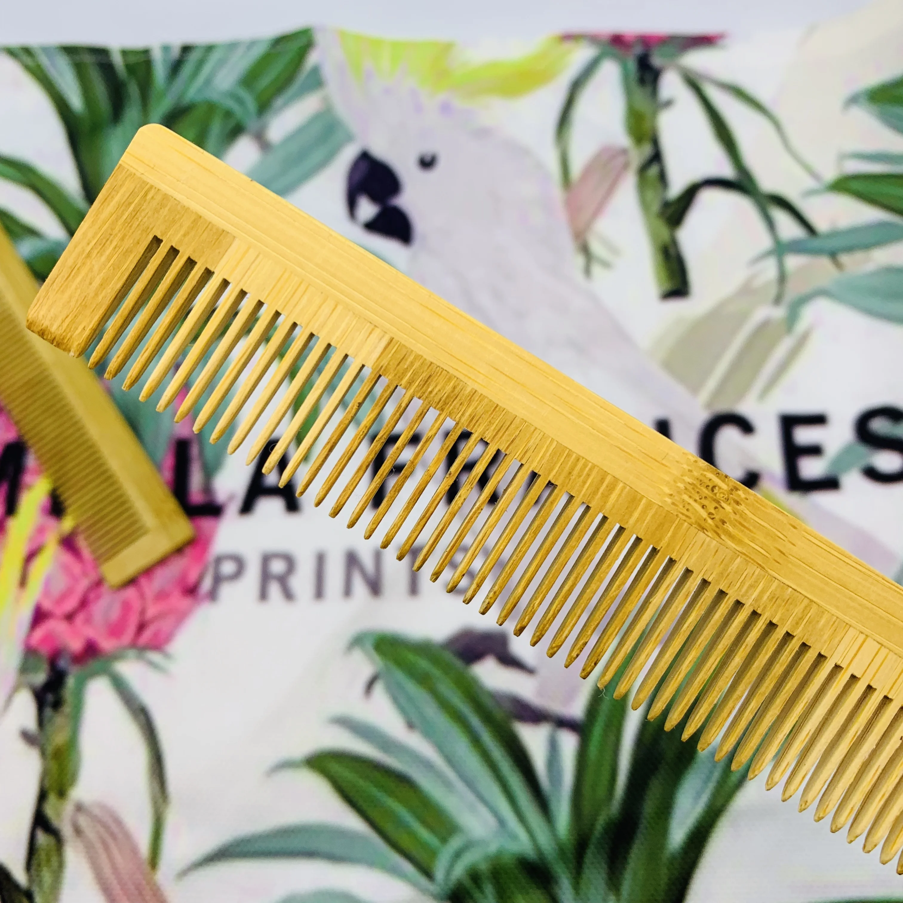 Handcrafted Neem Wood Comb Non Static Eco-friendly Great for Scalp and Hair health bamboo natural comb